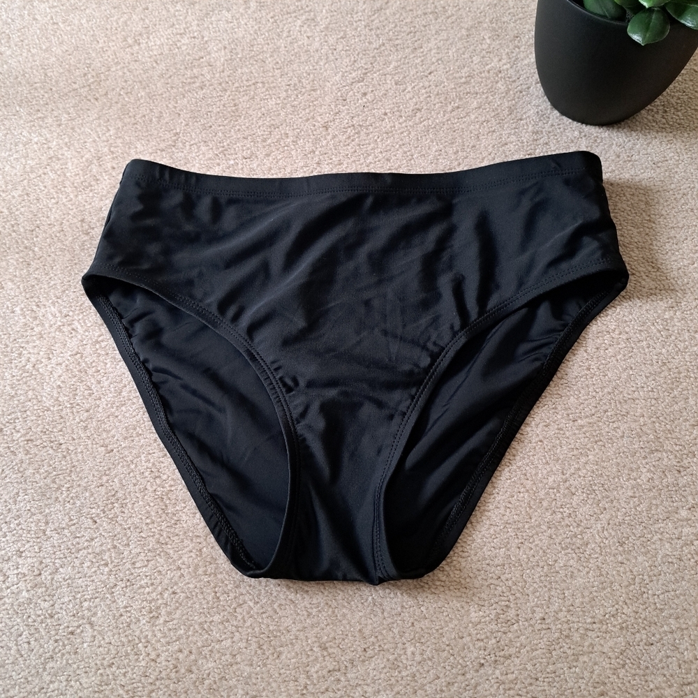 Christina Swim Bottoms Women's Size Small Black Bikini Bottoms NWOT